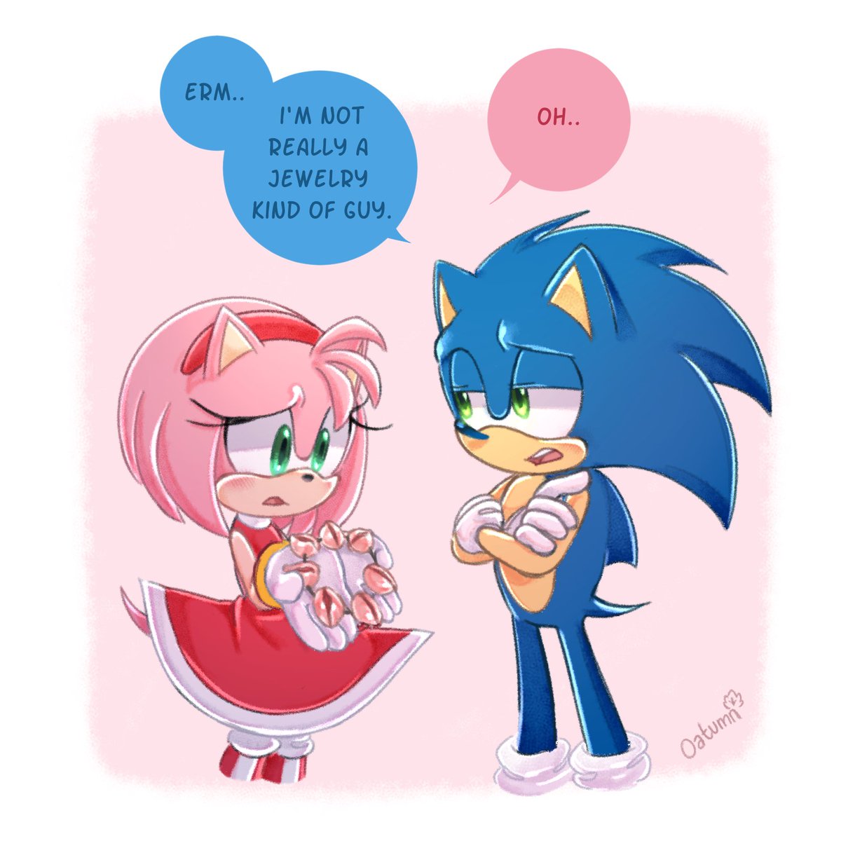 Oatumn🍁// Coms (CLOSED 10/10) on X: He's a little shy #SonAmy