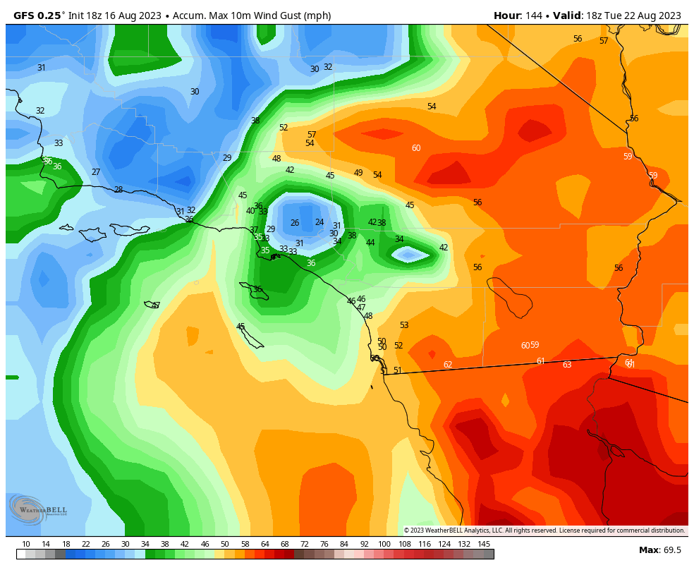 RaleighWx's tweet photo. Will be very interesting watching #Hiliary and its impact on California. Flooding rain/strong winds possible. https://t.co/vcXXctqYkN