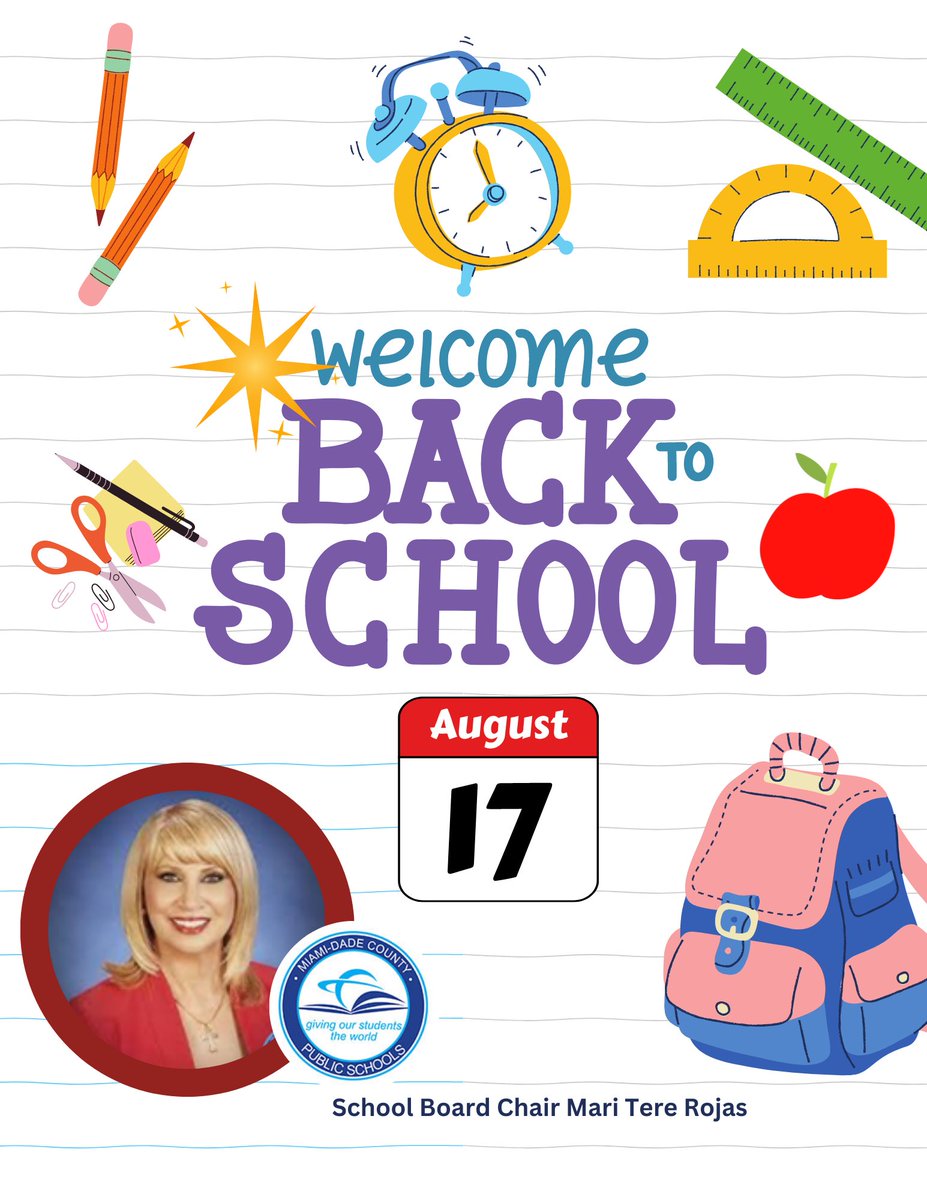 Wishing our returning students, new students, and everyone an amazing first day of school! Time to shine! 🌟🌟 Tag us in your photo 📸 #firstdayofschool #friendship #unity #welcomeback #MDCPSReady