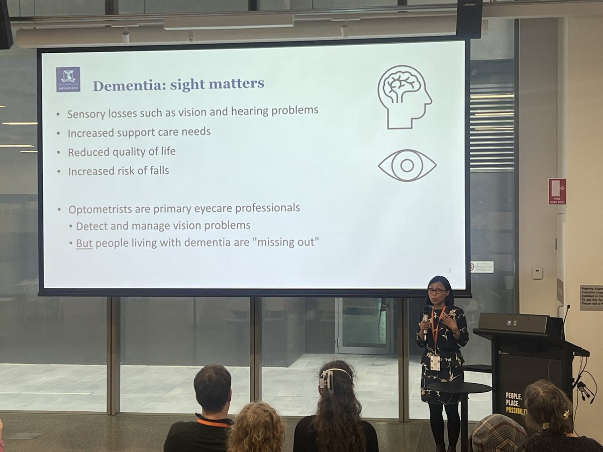 Dr Ceecee Britten-Jones (@alexisceecee) on Twitter photo Proud to be supporting <a href="/DrBaoNguyen/">Dr Bao Nguyen</a> who is presenting on her work with <a href="/MPOrthoptics/">Marianne Piano</a> at the Australasian Association for Academic Primary Care research conference, on the role of #optometrists in supporting people living with dementia.
#AAAPC23 <a href="/AAAPC_ANZ/">AAAPC</a> <a href="/UniMelbDOVS/">UniMelbDOVS</a> Proud to be supporting <a href="/DrBaoNguyen/">Dr Bao Nguyen</a> who is presenting on her work with <a href="/MPOrthoptics/">Marianne Piano</a> at the Australasian Association for Academic Primary Care research conference, on the role of #optometrists in supporting people living with dementia.
#AAAPC23 <a href="/AAAPC_ANZ/">AAAPC</a> <a href="/UniMelbDOVS/">UniMelbDOVS</a>