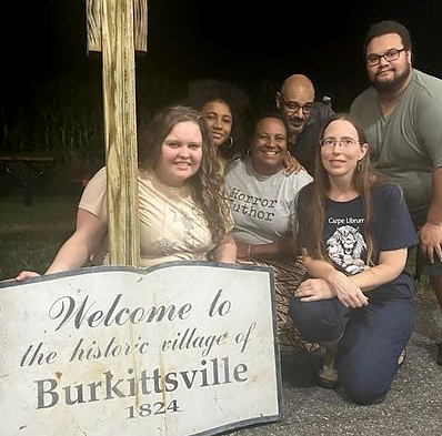 RDSPress's tweet photo. In Maryland it's customary to get the blessing of the Blair Witch before embarking on a #Kickstarter. Good thing we had time to make the pilgrimage this weekend. #beyondtheboundsofinfinity https://t.co/vPAOZFvcxh