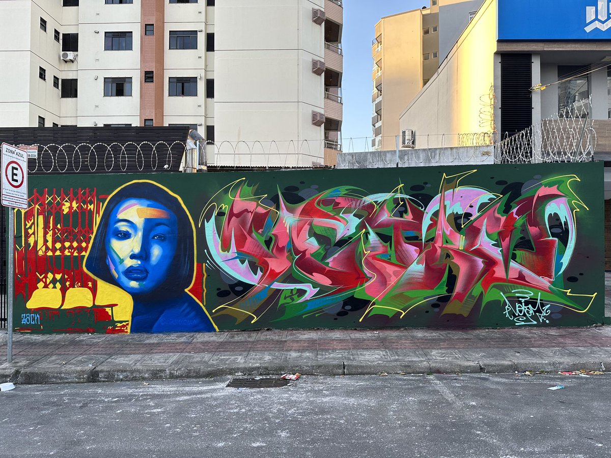 artedozack's tweet photo. Pintura que rolou hoje com mano Vejam. Uma hora todo esse corre vai estourar, fé. https://t.co/D0bLPM0HxE