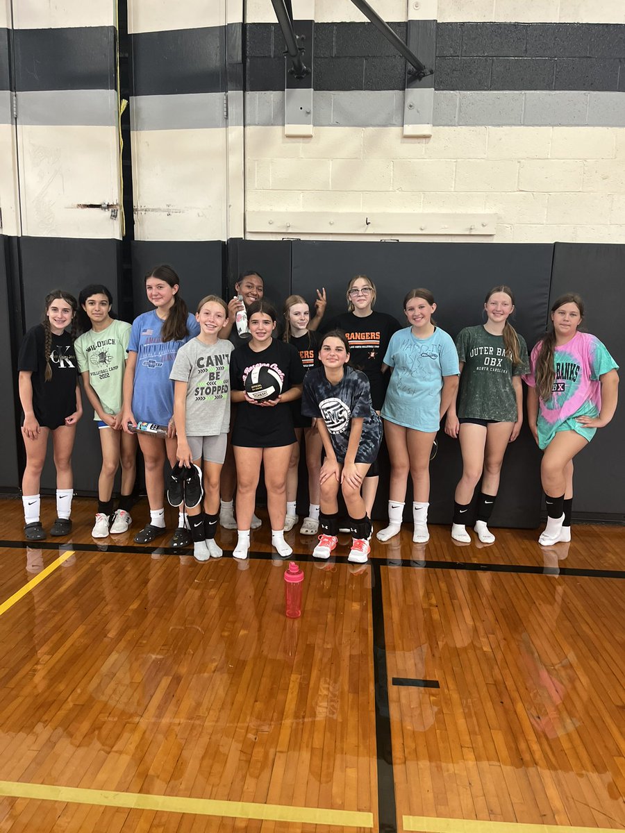 Introducing our 7th &amp; 8th grade 2023 volleyball teams!  Great week of tryouts ladies!  #LetTheFunBegin