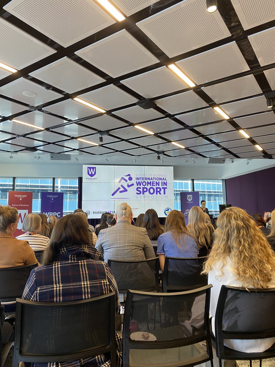 Great to “kick off” the @westernsydneyu International Women in Sport Symposium today, building on the momentum from @FIFAWWC ⚽️