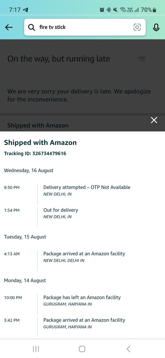 MDMAMAN13's tweet photo. @amazonIN  After waiting for 10 days the delivery agent did not contact and did not match the otp number of the  team order no. 171-1163644-1721104 https://t.co/FSpRRU0nHS