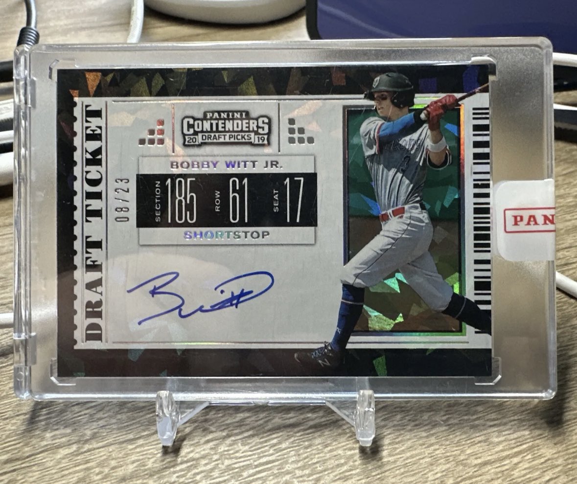 mferg2125's tweet photo. Bobby Witt cracked ice prospect ticket auto /23. $275 obo https://t.co/GeXwhfXsPx
