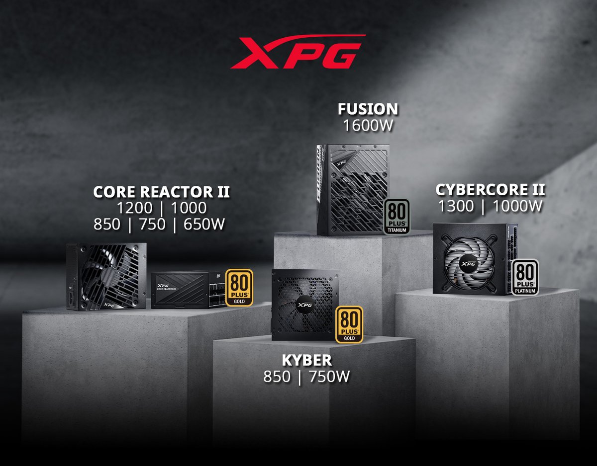 XPG_Global's tweet photo. Is your PSU ATX 3.0 ready? Power your new RTX 40 series GPU with one of XPG’s impressive ATX 3.0 complaint power supply units.

👉 Find the perfect fit for your system: https://t.co/TQ744d5lhl
#XPG #FUSION #COREREACTORII #CYBERCOREII #KYBER #PCDIY #PSU #ATX3 https://t.co/mbRF8RDZJj