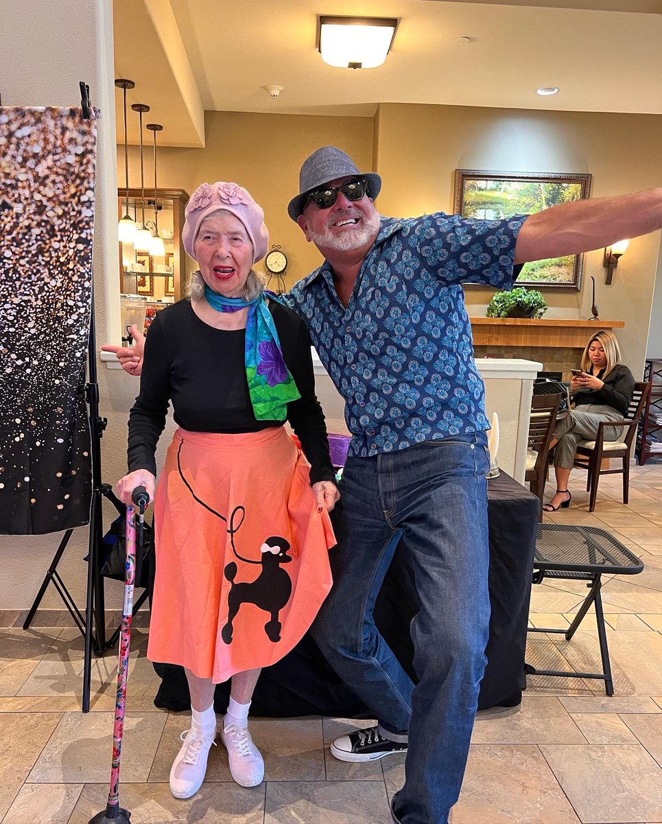 TheRealPRam's tweet photo. Elvis came to visit mom today so we rocked it!  

#Elvis https://t.co/cn5woU2dkN