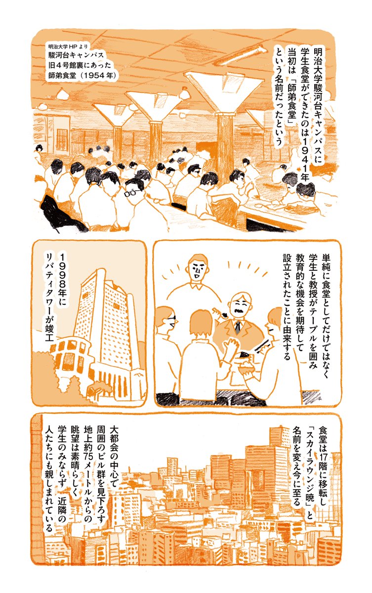 明治大学「スカイラウンジ暁」で"普通の学食"とは何かを考える話 3/5 