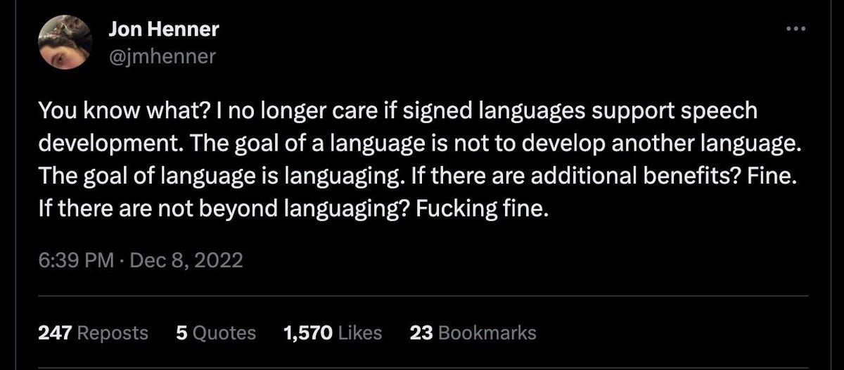 Real saddened to learn that we lost @jmhenner to cancer. Loved his tweets, they always provoke in such good ways. He has a way with words and he was educating the world. Thank you Jon. Deep, deep condolences to his family. Here is a favorite: