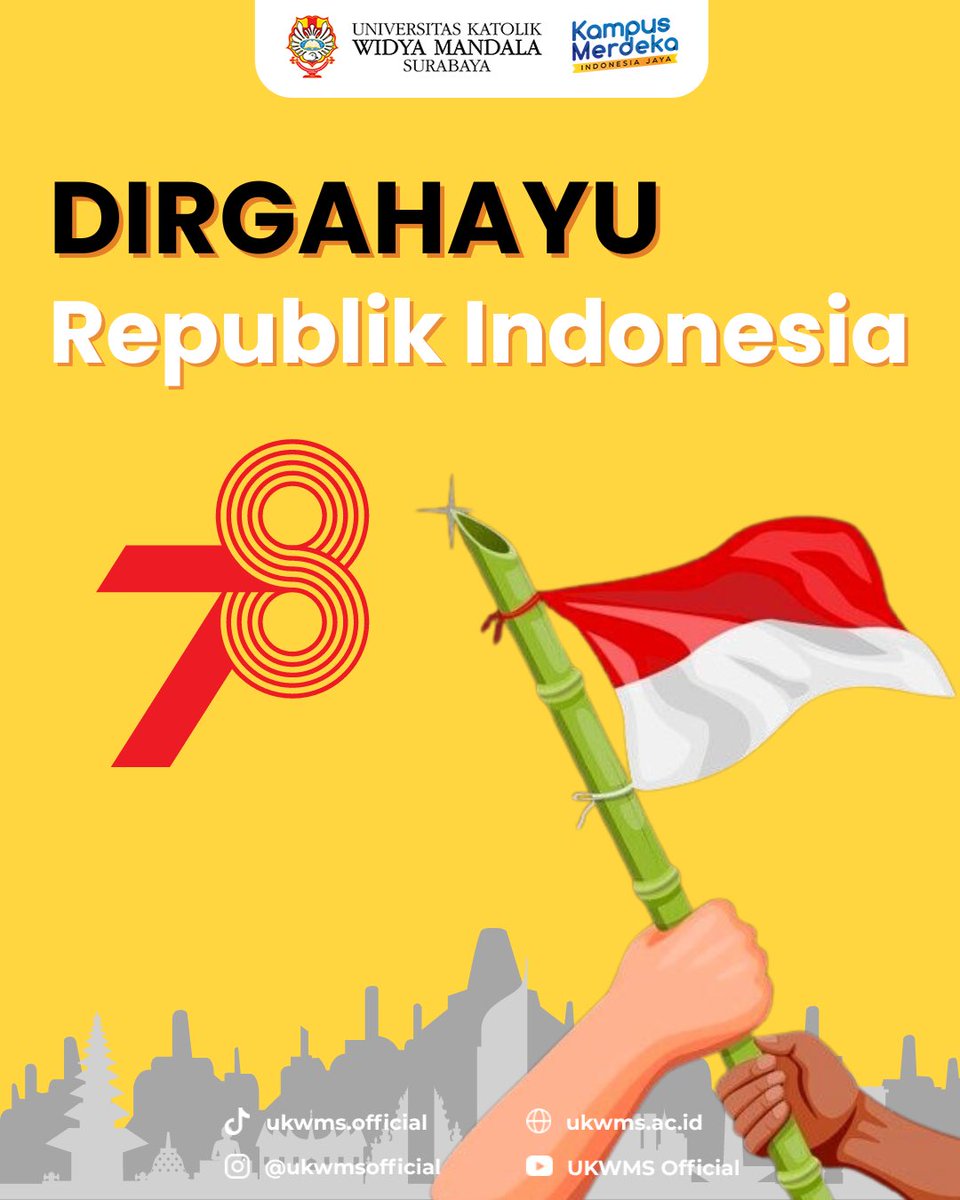 UKWMSofficial's tweet photo. Dirgahayu Republik Indonesia ke - 78! 🇮🇩🇮🇩🇮🇩 https://t.co/oleRF3VfPZ