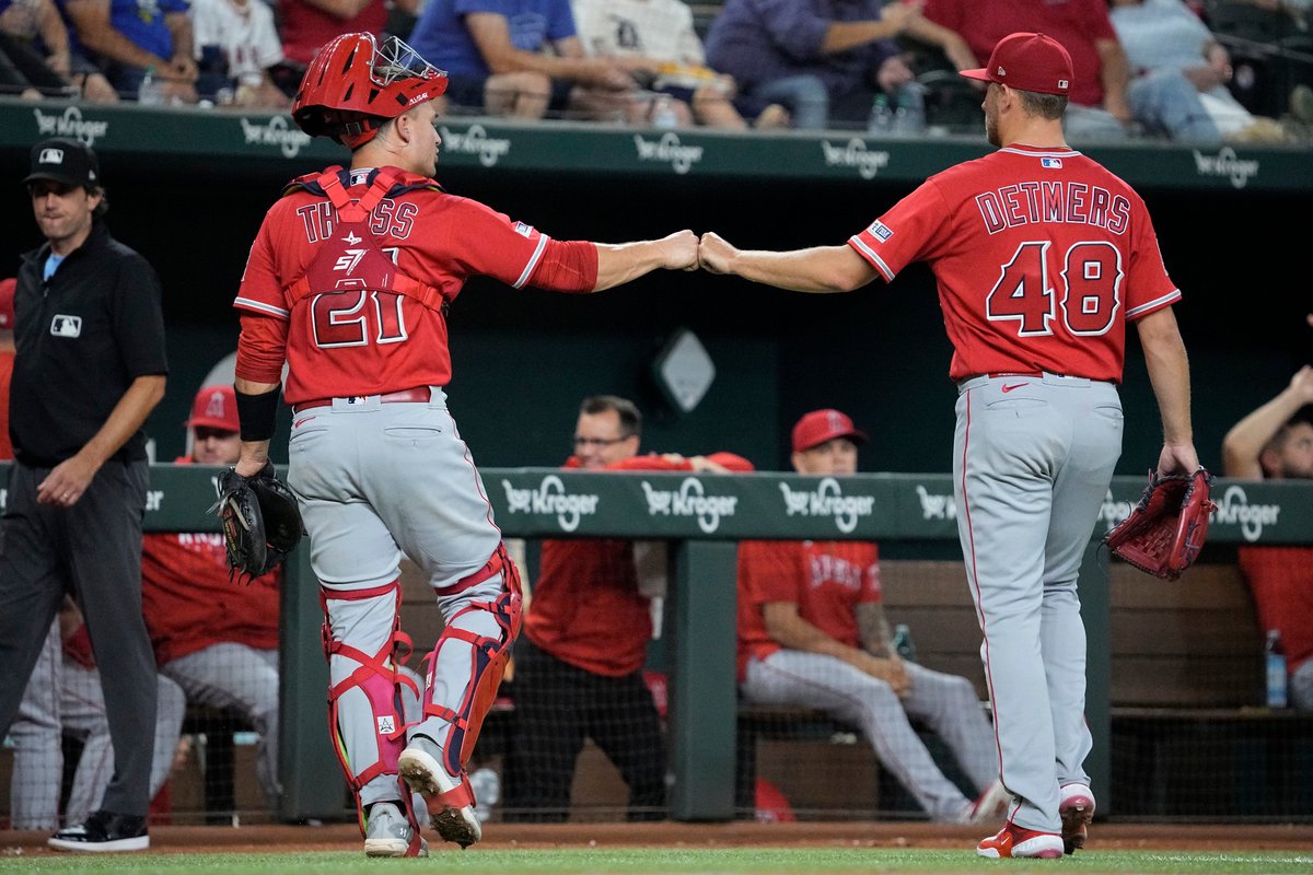 Tip of the 🧢 to Reid Detmers!

7.1 IP
1 H
4 BB
5 K

<a href="/Angels/">Los Angeles Angels</a> | #GoHalos
