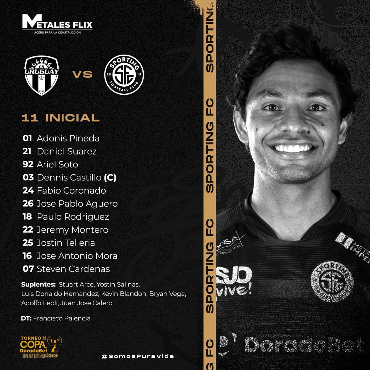 alpiedeldeporte's tweet photo. Alineaciones #CSUruguay vs #SportingFC (8 pm) - Torneo de Copa https://t.co/sHEGWFzQmU