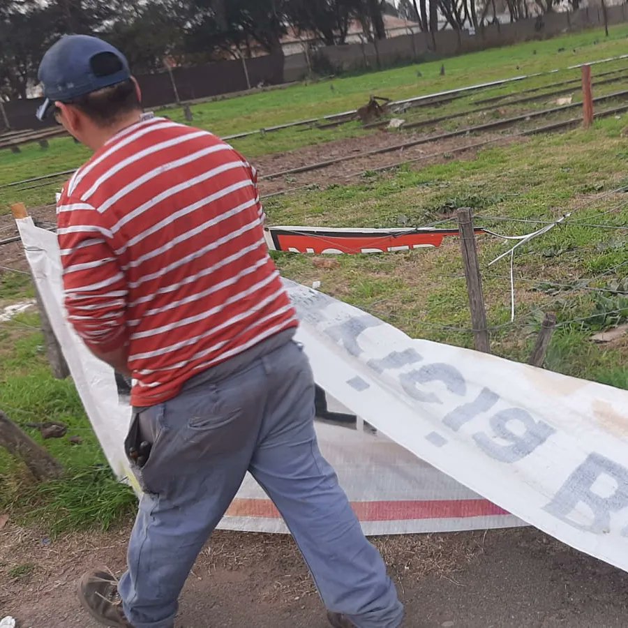 Cumplimos con nuestra palabra y estamos limpiando la ciudad. Vamos a levantar todos los pasacalles. Si ves que nos queda alguno mándanos mensaje privado.