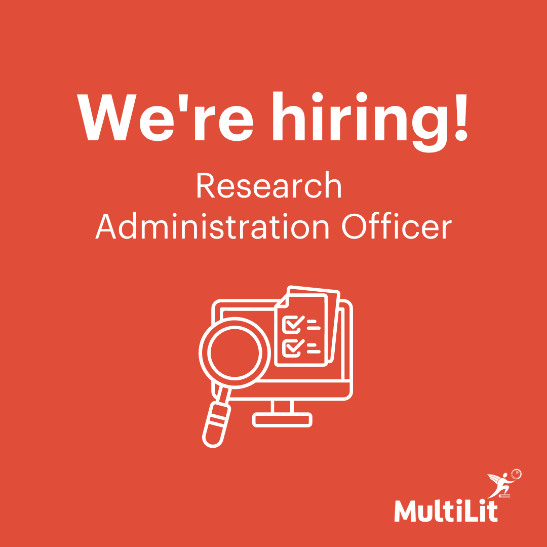 MULTILITmedia's tweet photo. We are hiring Research Administration Officers to assist the MultiLit Research Unit in our Sydney and Brisbane offices. If you have administrative experience and a keen interest in research, apply now. https://t.co/pAZqk2eR19
#MultiLit #MRU #educationresearch https://t.co/QIhPEHQSCm