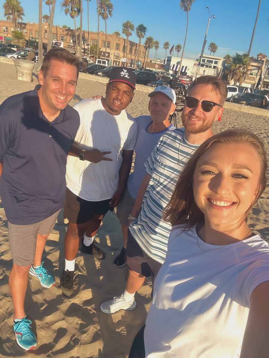 brookechesney's tweet photo. NOF crew in California for the week 🌴

The Dot presented by @_Matt_Bowers_ will be up soon from Newport Beach! First Saints/Chargers practice tomorrow morning. https://t.co/eW9LCo5bHp