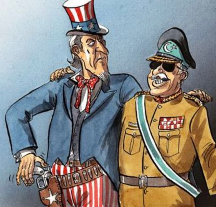 #PAKWatch: The cartoon says it all. Who is running the show in Pakistan? Recently, secret Pakistani documents obtained by The Intercept showed that US officials pressured PAK to remove former PM Imran Khan from office.