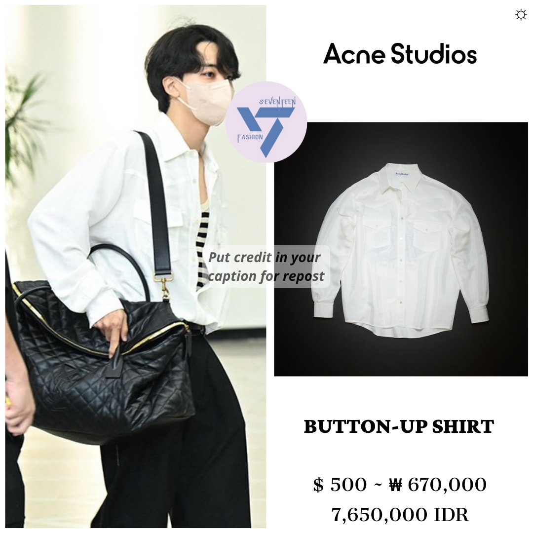 svt_fashion3's tweet photo. Jeonghan style in Gimpo International Airport (230817)

1. Saint Laurent Bag
2. Saint Laurent Tank Top
3. Acne Studios Shirt

Photo by Newsen

#17Jeonghan_Fashion #セブチ #SEVENTEEN #세븐틴 #Jeonghan #정한 #ジョンハン #정한패션 #세븐틴패션 @pledis_17 @pledis_17jp https://t.co/s6bxPyo06V