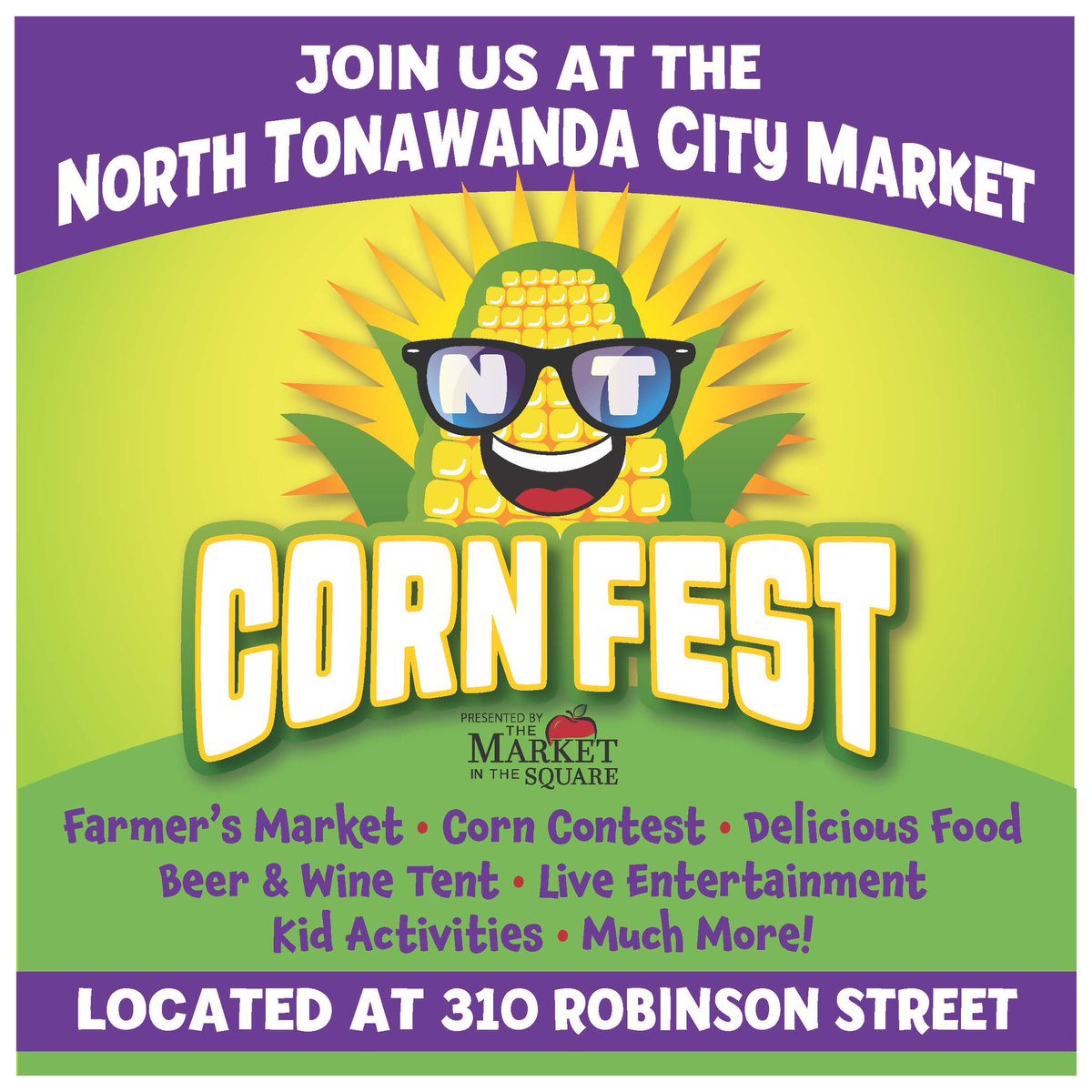 NTAASports's tweet photo. This Saturday from 11am to 7pm! Come on down and say hi! The first ever NT Corn Fest!! This will be a great time! https://t.co/YFQQ1Hsvk5