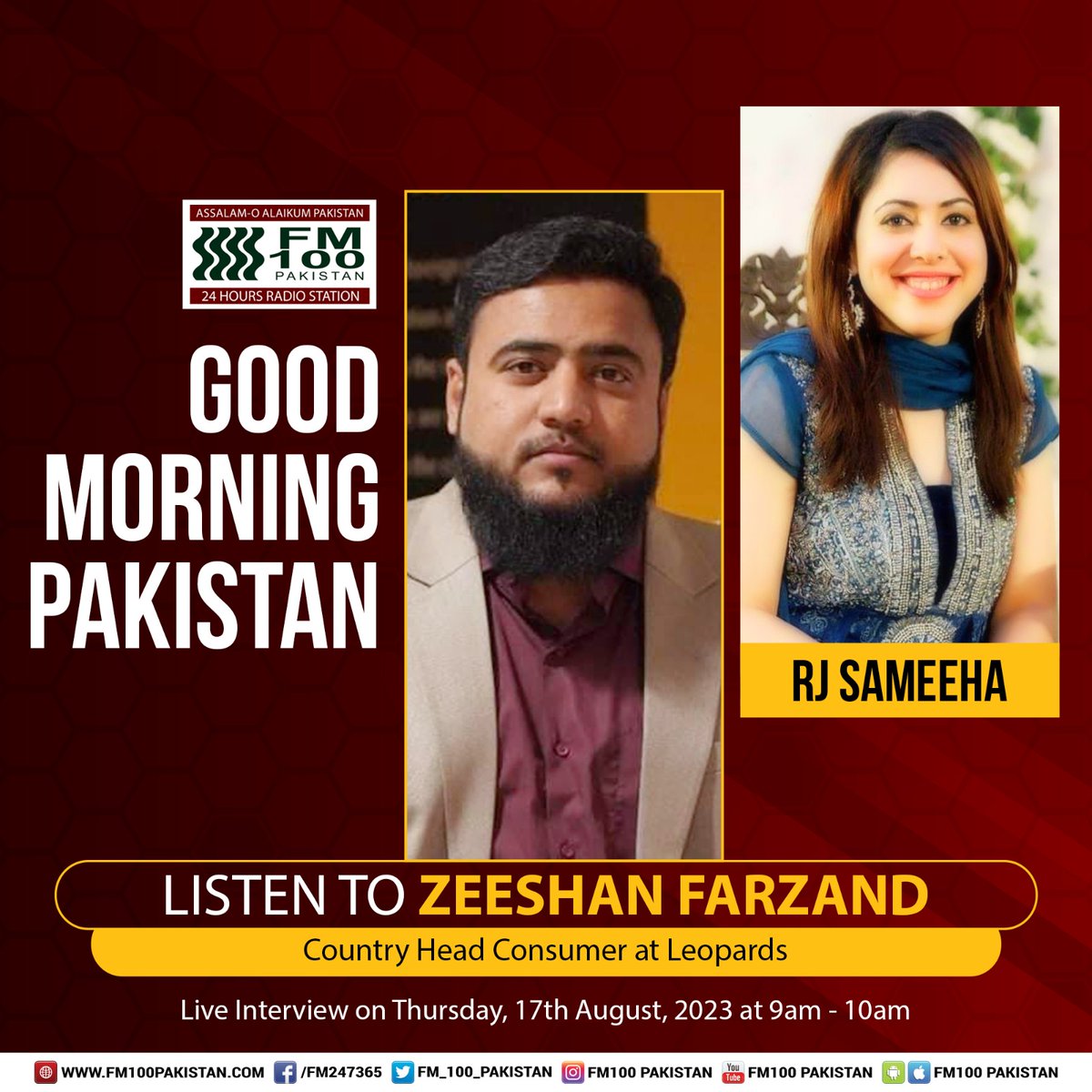 SaifeeSameeha's tweet photo. #goodmorningpakistan #rjsameeha #leapords #radiointerview https://t.co/EKP7NQOZlx