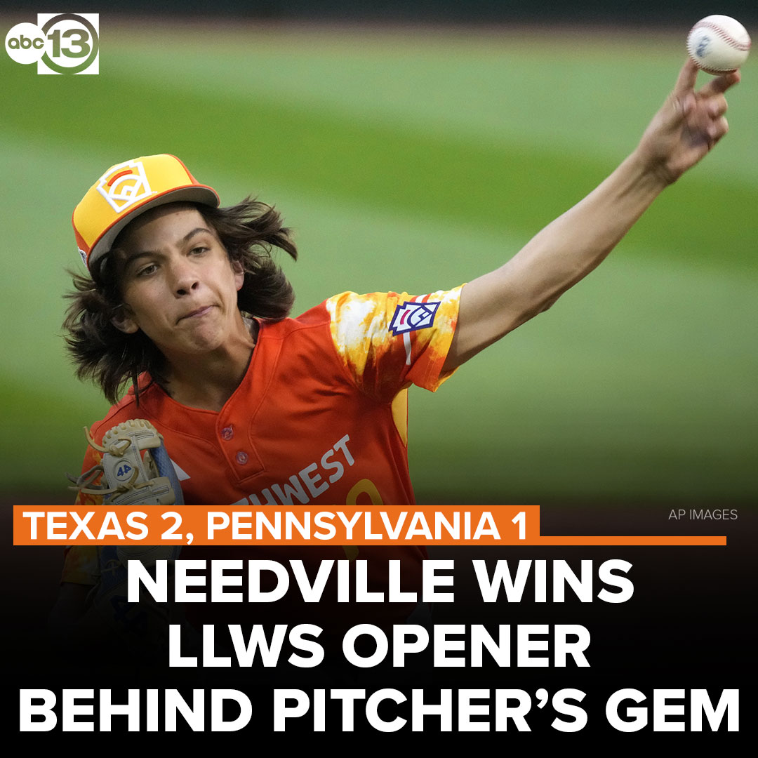 On a day that saw Little League pitching reach another level, Needville's DJ Jablonski brought the heat to Williamsport - 10 strikeouts tonight! abc13.com/13658697/