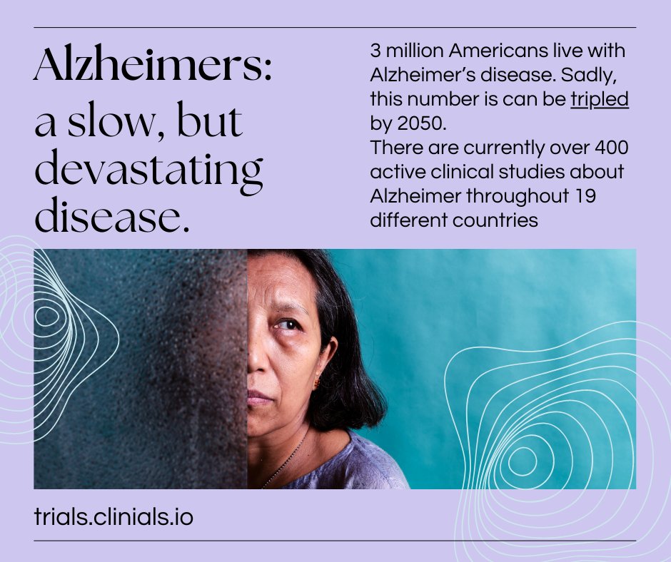 In the US, Alzheimer's ranks 6th in deaths, claiming 1 in 3 seniors yearly, surpassing breast/prostate cancers. 3M Americans face Alzheimer's, possibly tripling by 2050. Hope lies in 400+ global clinical studies across 19 countries, striving to conquer or slow this disease.