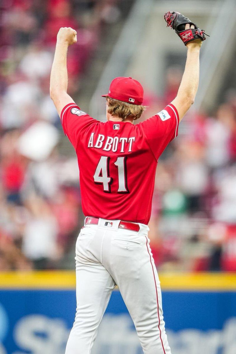 High fives to our favorite #41.....<a href="/andrewabbott33/">Andrew Abbott</a> . Played in our golf outing Monday, on the mound tonight for a nice Reds victory! Way to go double A! 🥰