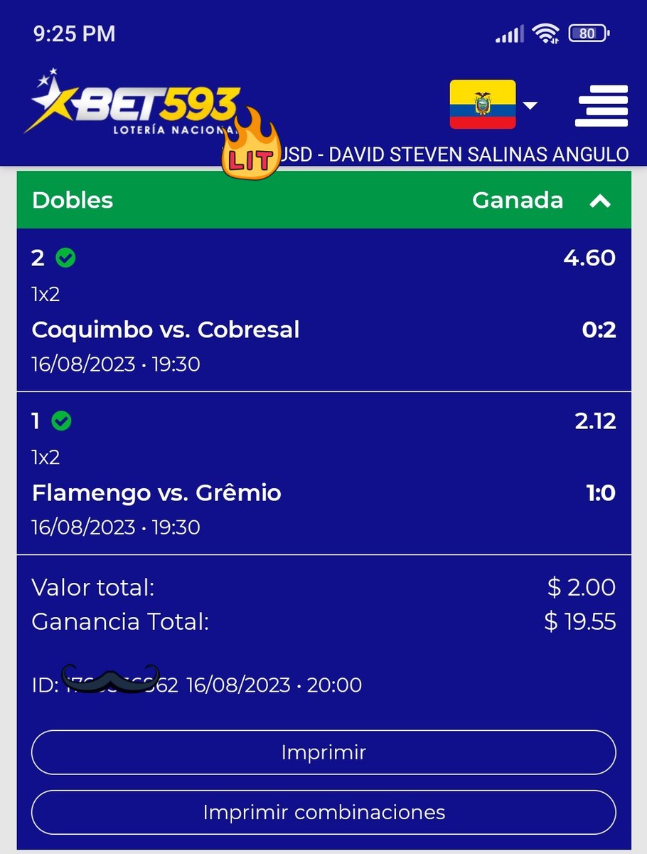 💲✅💵 sumamos más unidades al día de hoy con unas cuotas de locura 4,60 para #Cobresal las casas fallaron  al dar una cuota tan alta al puntero de la liga chilena y #Flamengo partido apretado pero supieron resolver <a href="/bet593/">Bet593oficial</a> #apuestasdeportivas #ecuador #chile #brasil