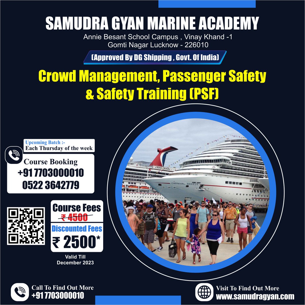 samudra_gyan's tweet image. Passionate about the Sea? 🌊🌟 Enroll in Our Comprehensive Merchant Navy Course and Turn Your Passion into a High-Flying Career. Hands-On Training, International Exposure, and Endless Opportunities Await. Embark on Your Journey Today! ⚓🚢 #MerchantNavyTraining #SeafaringSuccess