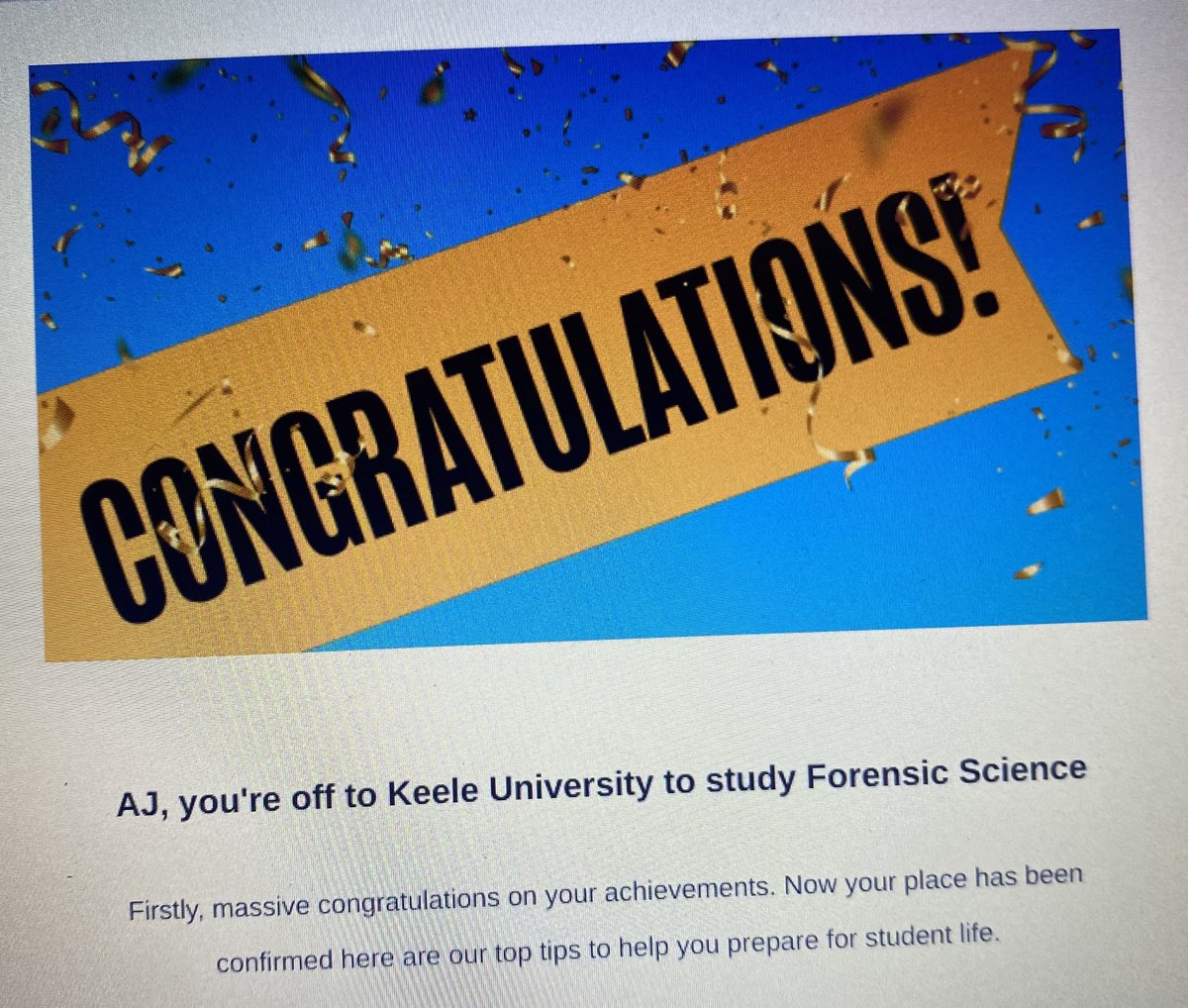 She did it!! She’s off to <a href="/KeeleUniversity/">Keele University 🐿️</a> !!!!!!! #alevelresultsday #alevels2023 <a href="/lggsSixthForm/">LGGS Sixth Form</a> <a href="/LancasterGirls/">Lancaster Girls' Grammar School</a>