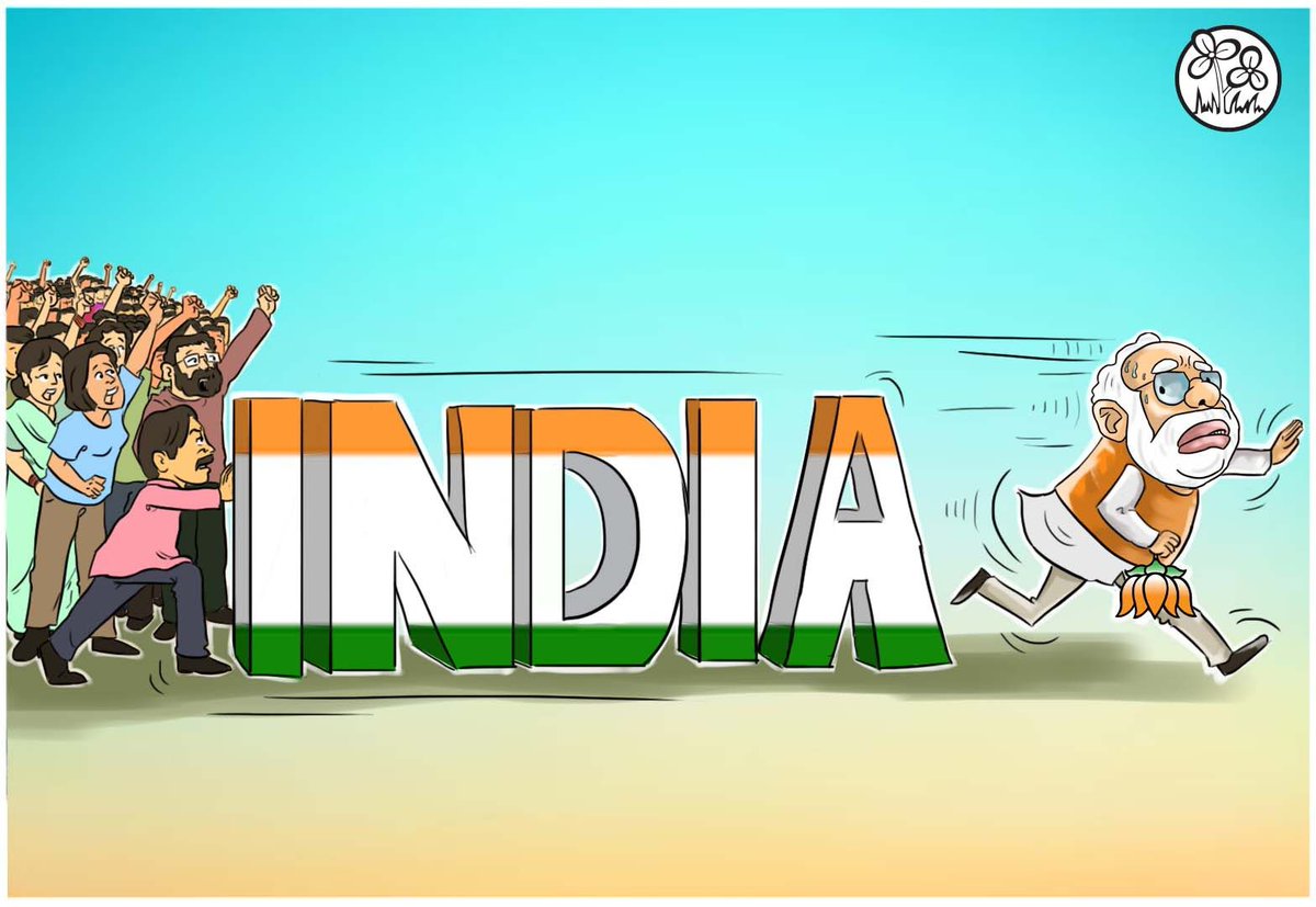 AITCofficial's tweet photo. Determined to drive out the oppressive forces, #INDIA stands united! https://t.co/Srl7xZZ67t