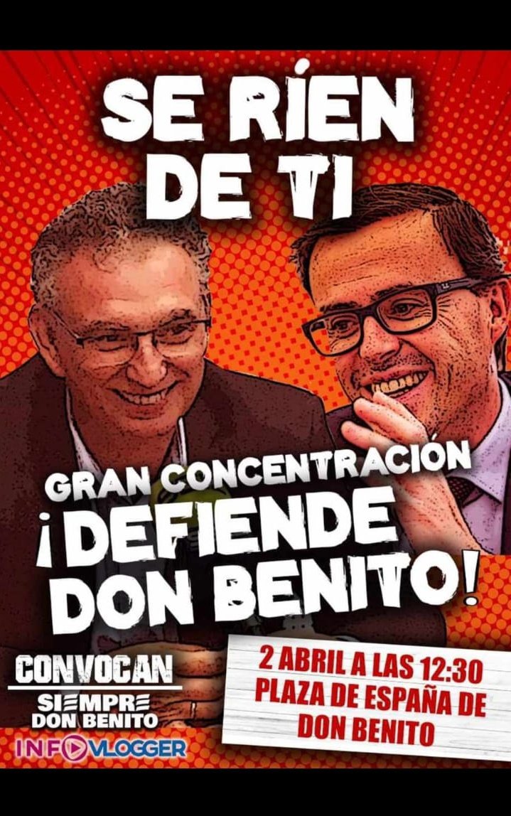 InfoVlogger (youtuber de extrema derecha) me dedicó un video en el que decía que no tenía nada que ver con Siempre Don Benito ¿Por qué trata de desvincularse de un partido que le debe tanto? ¿Por qué el partido lo alejó del foco tras la manifestación inicial? Dentro hilo 👇🏽