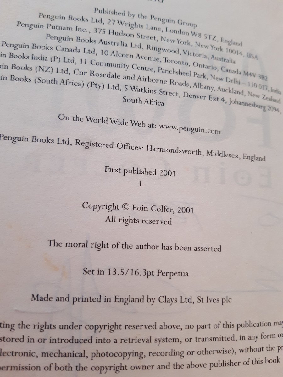 SandraOToole18's tweet photo. @EoinColfer The gold sparkly one bought in Enniscorthy in June 2001 because it was by a Wexford author and looked quirky. https://t.co/d92juP8nLe