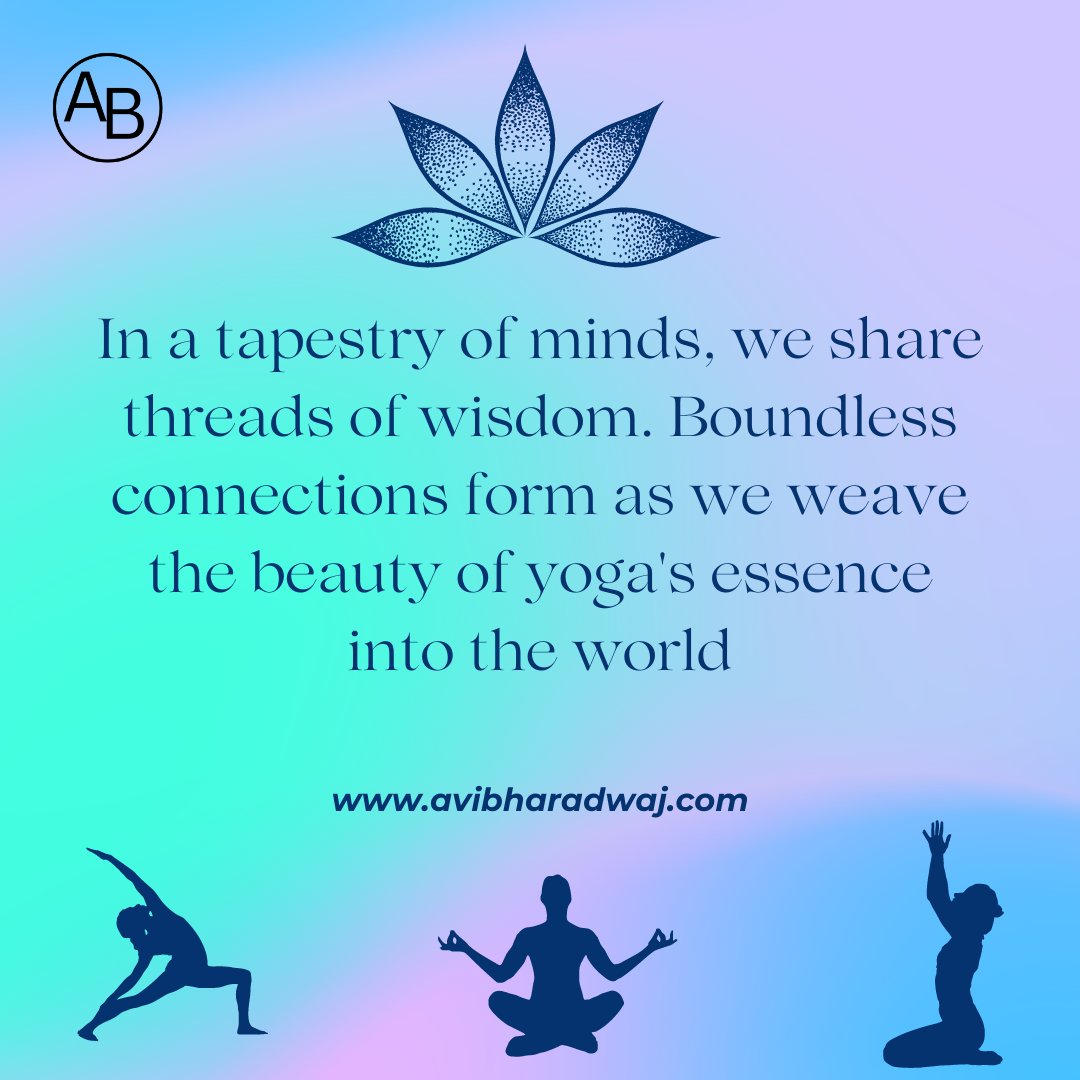 avinash47926538's tweet photo. In the garden of wisdom, we collaborate with mindful souls. Join us on a journey of growth and connection as we contribute to the world of wellness together. 
#YogaCollaboration #MindfulConnections #WisdomExchange
#yoga #yogacoach #yogaeveryday https://t.co/Yw4VcfLnOQ