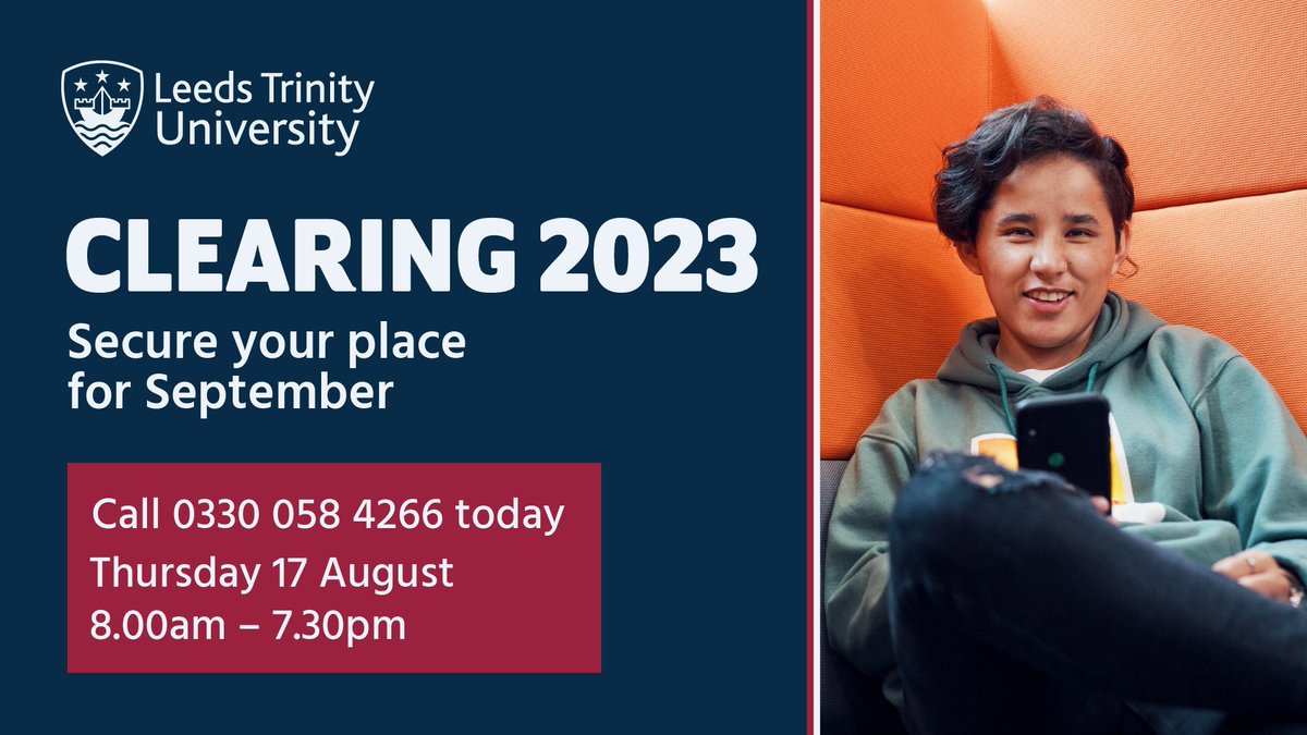 Good luck to all students receiving their A-Level results today! Our clearing lines are open and our team are here to help with any queries you have about university 🎓