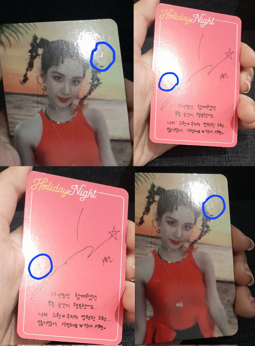 Wts Photocard SNSD Seohyun Holiday Red Velvet Joy Birthday Cake EACH

Not for sensitive buyers‼️
🏠 Malang, Jatim
❌️ Belum termasuk ongkir
✅️ Live setiap jam 9-10 PM

Link condi: drive.google.com/drive/folders/…
Link toko 🍊: shopee.co.id/nana_852
Link CO 🍊: shope.ee/7f6bx7JohZ