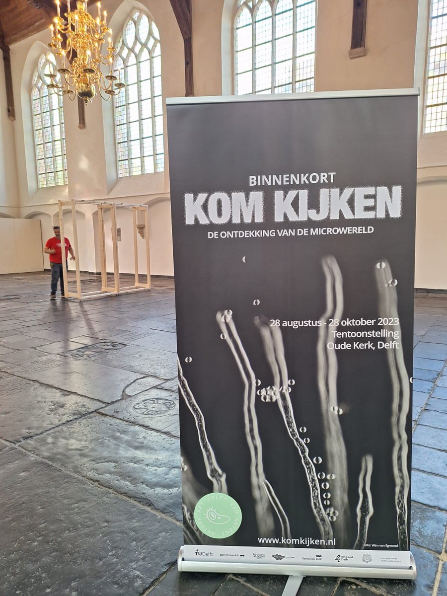 TUScienceCentre's tweet photo. Vanaf 28.8.2023 in de #oudekerkdelft de tentoonstelling KOM KIJKEN.
Onderdeel van het #AntonivanLeeuwenhoekjaar https://t.co/7O7jad2PWt