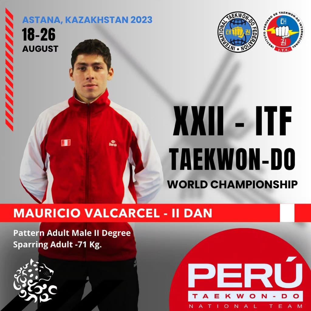 IPTITKD's tweet photo. Les presento a la Selección de Perú que nos representará en el 22 Campeonato Mundial de Taekwon-Do ITF, en Astana - Kazajistán. 
#onthewaytoastana #taekwondoitfperuipti #iptitkd https://t.co/8OebIhmLBj