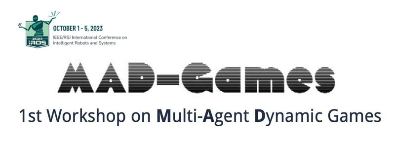 How can we learn effective decision-making in cooperative-competitive multi-agent systems? We answer this question in our IROS full-day workshop “MAD-Games: Multi-Agent Dynamic Games” We are welcome to receive workshop paper submissions: iros2023-madgames.f1tenth.org/cfp.html