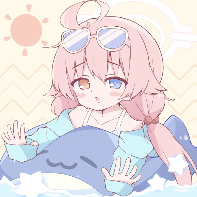 あつーい!#ブルアカ #ブルーアーカイブ 