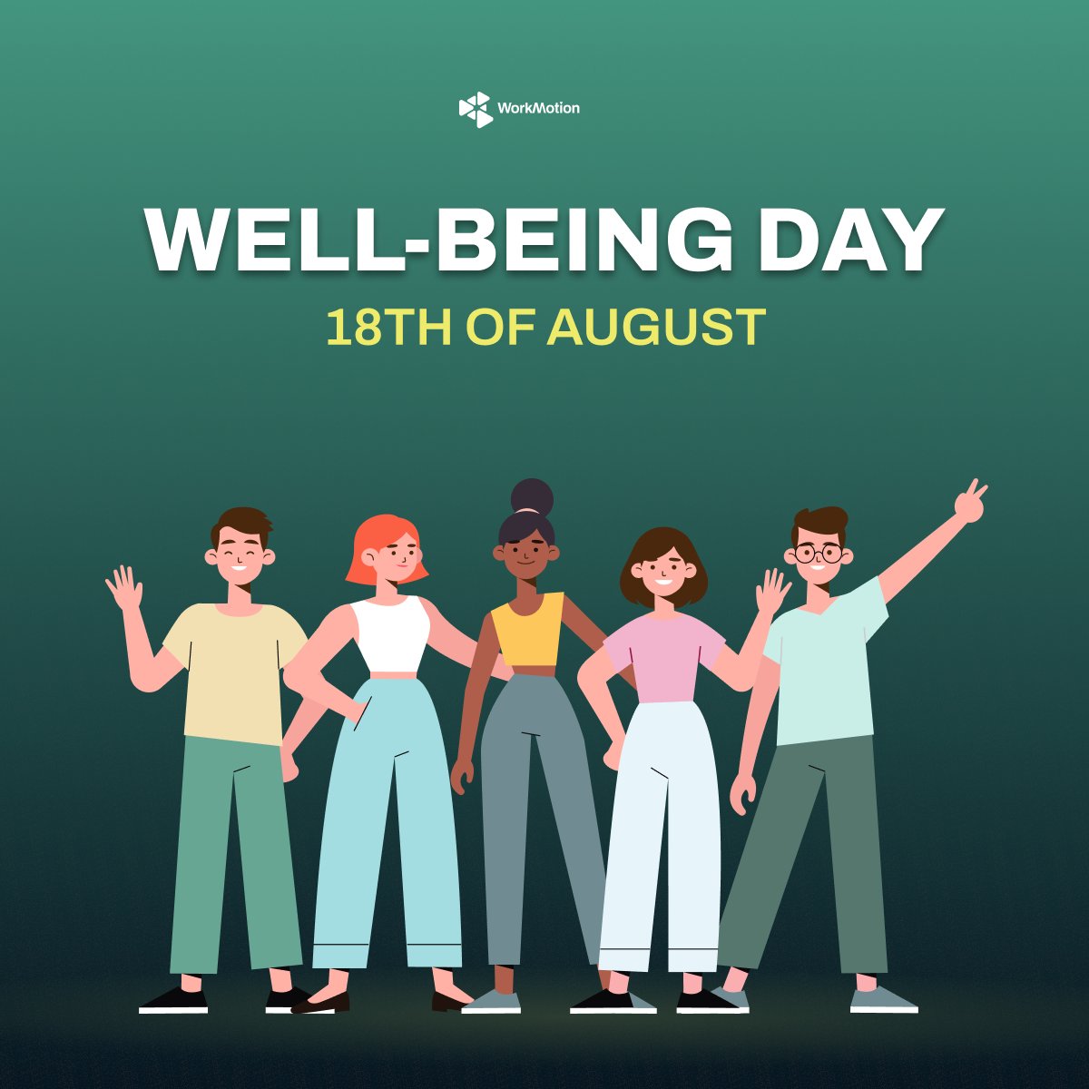 Thrilled to share that we’re celebrating our annual ‘Well-Being Day’ at WorkMotion this Friday! ✨

Let’s prioritise self-care, recharge, and come back even stronger. Because when our minds are well, our work flourishes. Happy well-being day, everyone! 💚
