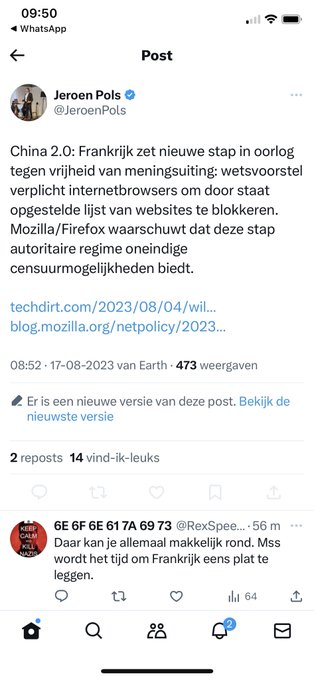 Bizar dat dit bericht van @JeroenPols niet te retweeten is. What is going on here? https://t.co/qrJV<a class="tags" target="_blank" title="On Twitter" href="/?out=eyJ0eXAiOiJKV1QiLCJhbGciOiJIUzUxMiJ9.eyJpYXQiOjE3MjA4ODM0NzksImlzcyI6InR3cG9ybnN0YXJzLmNvbSIsIm5iZiI6MTcyMDg4MzQ3OSwiZXhwIjoxNzUyNDE5NDc5LCJyZWRpcmVjdF91cmwiOiJodHRwczovL3R3aXR0ZXIuY29tL0plcm9lblBvbHMifQ.JvRApxmlVPbRjfDKr2sLjdC9oF4zT9wiJ06QfZTPuxQjcZtPDTCb8xK0PTcKrMoWyvor3hPFrWkCe_3-M82QPw">@JeroenPols</a>