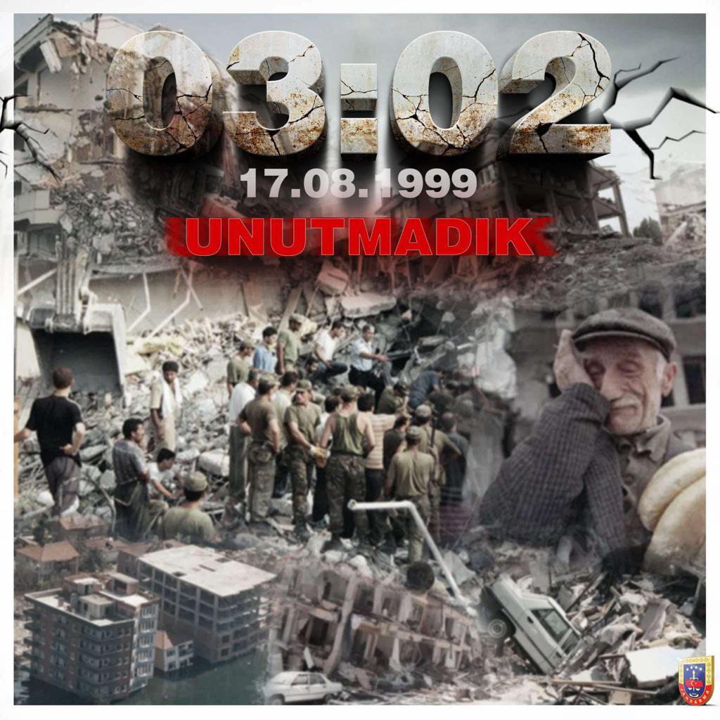jandarma's tweet photo. Marmara depreminin 24. yıl dönümünde, hayatını kaybeden vatandaşlarımızı rahmet ve saygıyla anıyoruz. 
#17Ağustos1999 https://t.co/gRUIXj0YxP