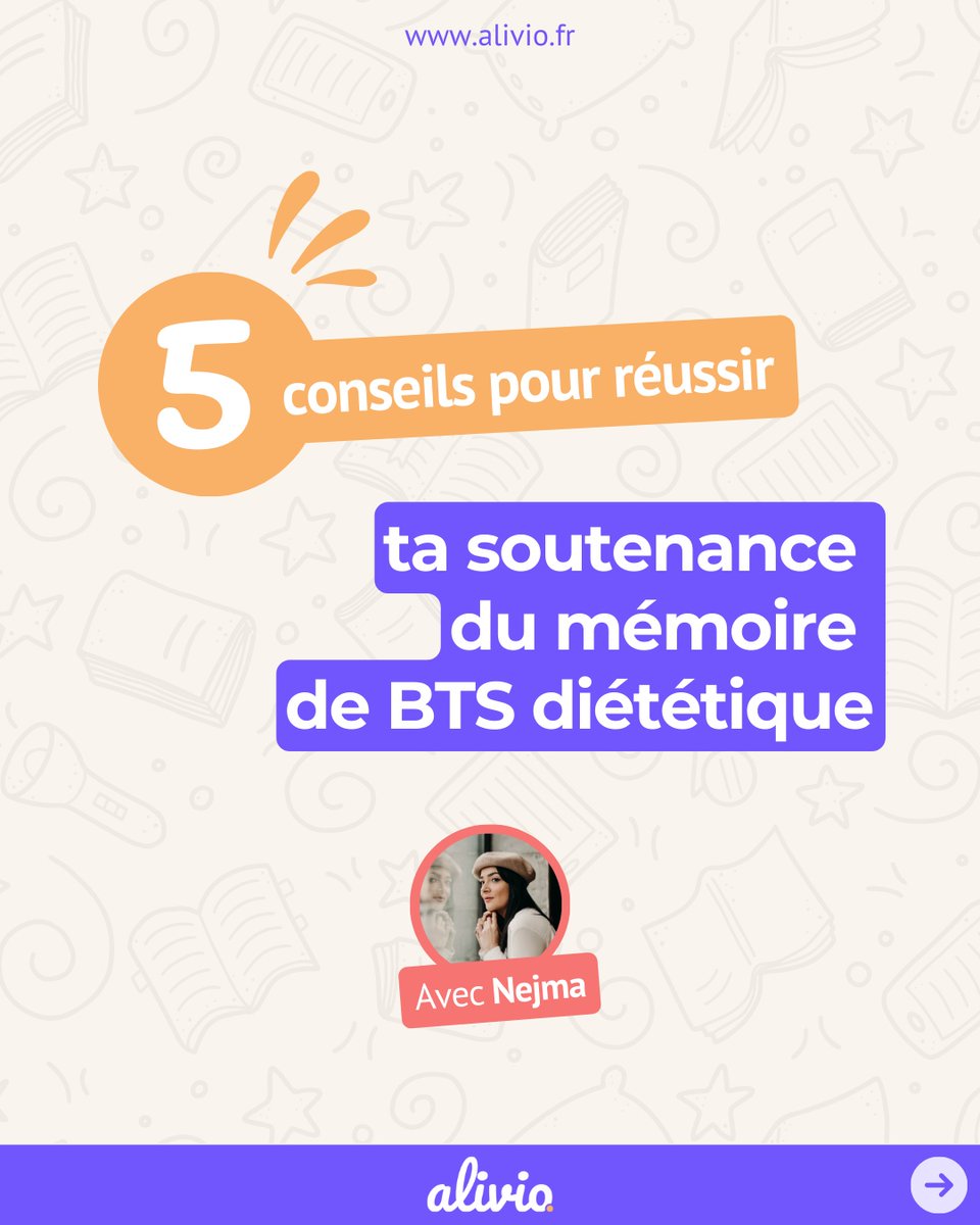 alivio_app's tweet photo. 🎓 5 conseils pour réussir ta soutenance du mémoire de BTS Diététique

#alivioapp #aliviopro #dietetique #dieteticienne #dieteticien #btsdiet #btsdietetique #nutritionniste #diet #btsdietetique #btsdietetiquecned https://t.co/S4AXGOhraa