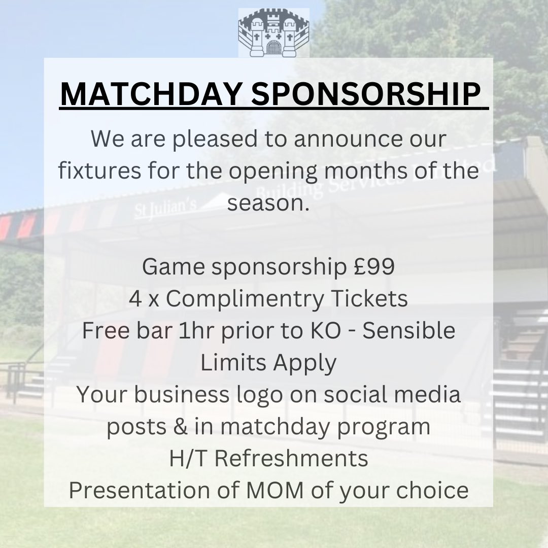 After last nights superb performance we look forward to a home fixture this coming Saturday v <a href="/stonehouse_town/">Stonehouse Town FC</a> 

The match is available to sponsor, please drop us a DM if you would be interested 

🔴⚪️🔴⚪️