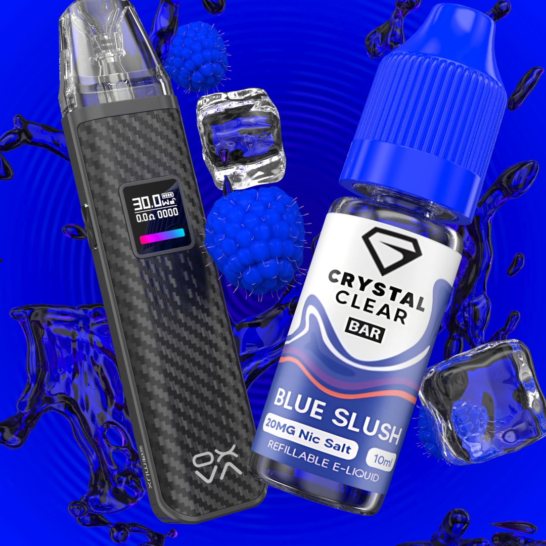 🔵🥤 Dive into the deep blue with Crystal Clear Nic Salts! Introducing our latest flavor sensation: Blue Slush. 🍇🍓

#CrystalClearNicSalts #BlueSlush #VapeWithFlavor #UltimateVapingSensation