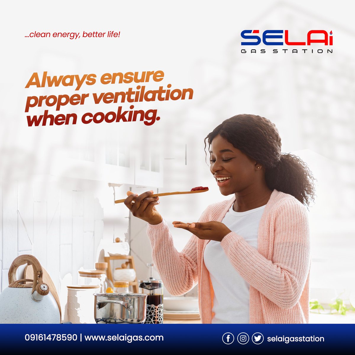 🔥🚀 Gas Tip: Safety First! 🚀🔥

Always ensure proper ventilation when using gas!

Keep your loved ones safe and happy! 

#GasSafety #SELAIGasTips #SELAIGas