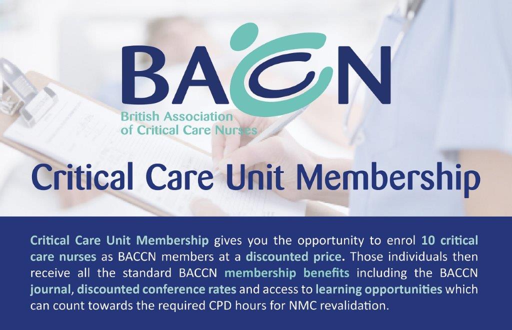 Support your critical care nurses in 2023 with a Critical Care Unit membership option which allows discounts for ten staff and one free recruitment advert: baccn.org/about/why-join…