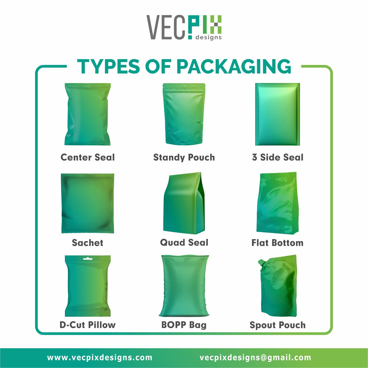 VecpixDesigns's tweet photo. TYPES OF PACKAGING...

#gravureprintingdesign #pouchdesign #vecpixdesigns 
#gravuredesign #distemper #packagingdesign #creativedesigns 
#logodesign #foodpacking #graphicdesigns #waferpouch #pouchdesign 
#namkeenpouch #graphicinspiration #foodpouch #art #coreldraw #artoftheday https://t.co/420uOOHRw2