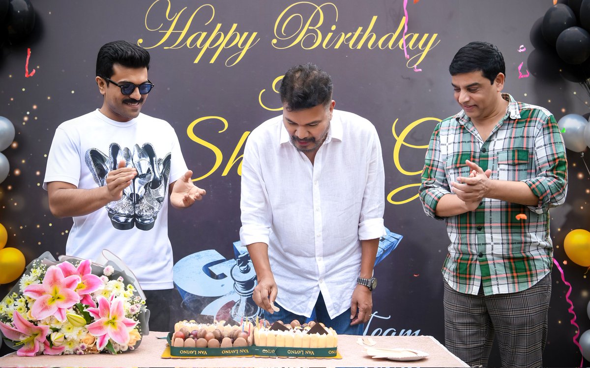 SVC_official's tweet photo. Team #GameChanger wishes our dynamic director, @shankarshanmugh Garu, a very happy birthday!

We cannot wait for the world to see your magic very soon...

#HappyBirthdayShankar

@AlwaysRamCharan @advani_kiara @yoursanjali @DOP_Tirru @MusicThaman @artkolla @SVC_official 
#SVC50 #RC15